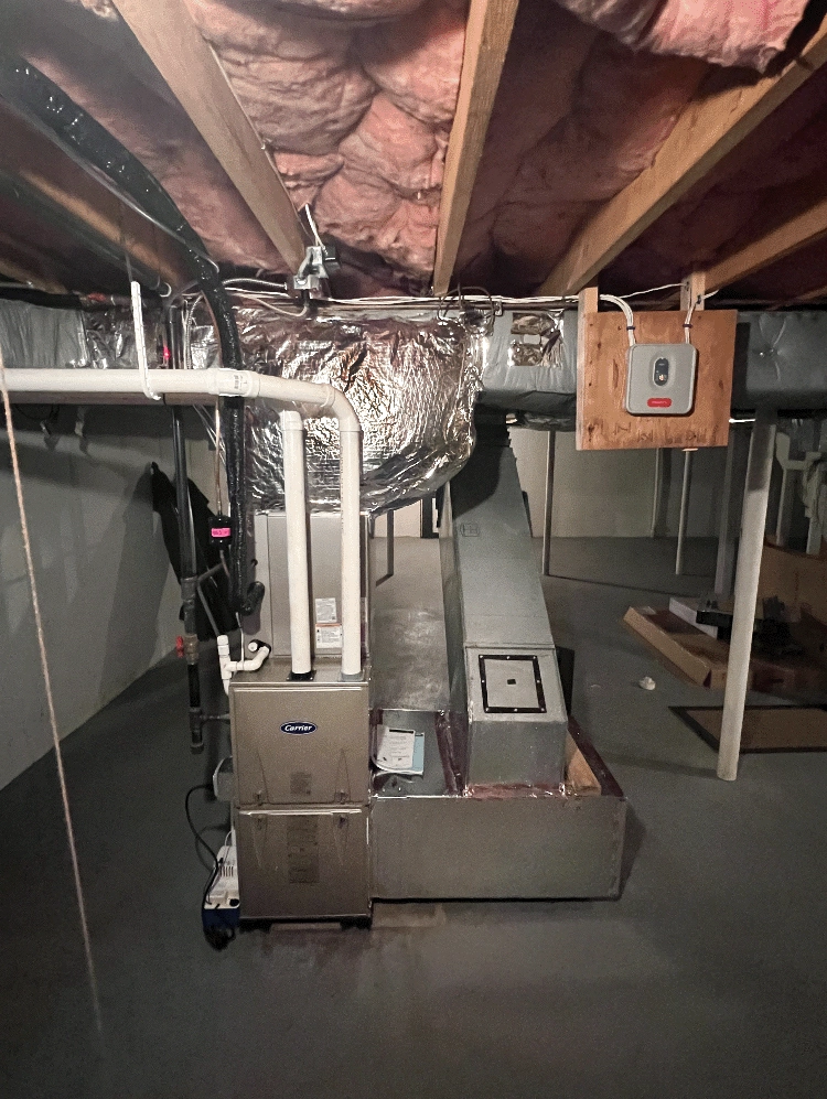 National Refrigeration installs Carrier furnaces and ductwork for your entire home